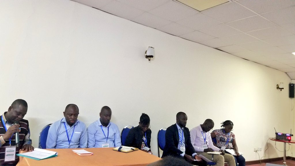 Marthe Nakaye,Abdul Walusansa, Musinguzi, Ampaire, Fred, Kwizeraand khalidi during the session presentations #JASHC2023 @Makerere @MakerereCHS