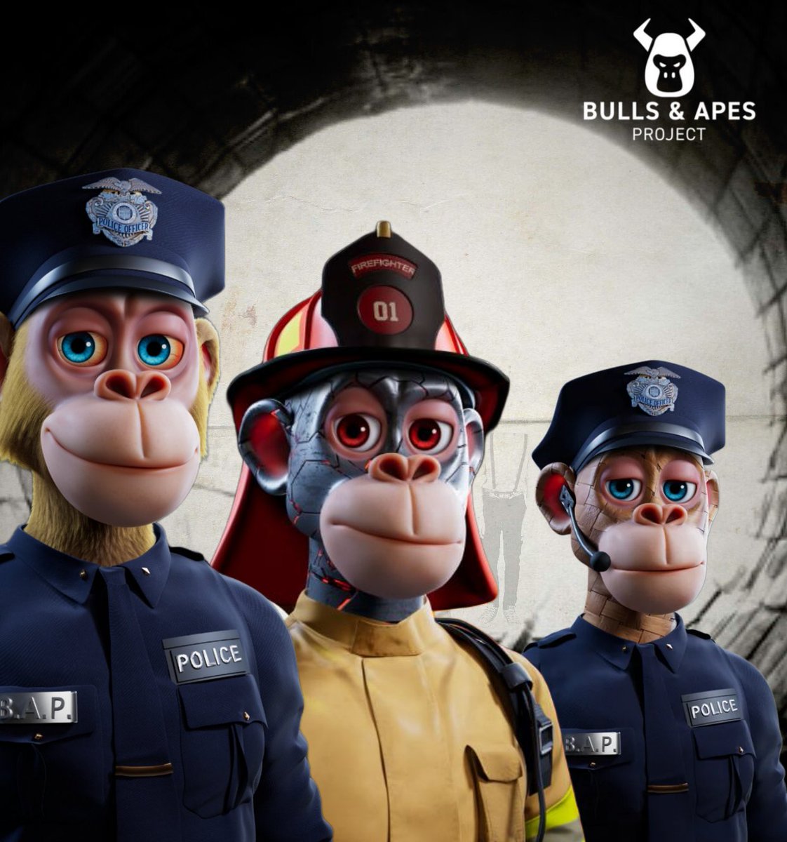 NomanTribe's tweet image. Tribute to First Responders 🫡

#ApeTraitOfTheDay 
#TheConfigurator