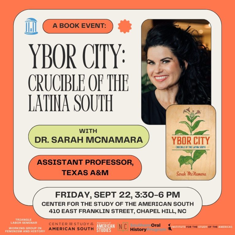 'At the turn of the twentieth century, Tampa brimmed with chaotic possibility.' Read an excerpt from 'Ybor City: Crucible of the Latina South' by @Dr_SarahMac before her book talk TODAY at @UNCSouth! @UNC_Press southerncultures.org/article/ybor-c…