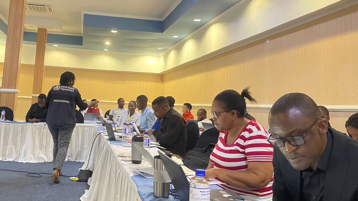 WHOBotswana's tweet photo. At the end of intensive and interactive training sessions, public health specialists from across Botswana🇧🇼 received their certification in  managing @WHO Epidemic Intelligence from Open Sources (#EIOS) platform. 

#HealthForAll https://t.co/Vy6kdR7e0k