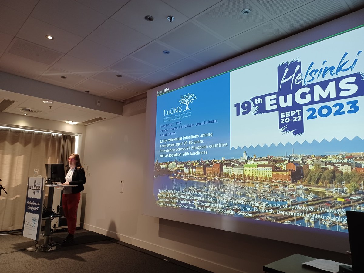 <a href="/innalisko/">Inna Lisko</a> mielenkiintoinen esitys yksinäisyyteen ja eläkeikään liittyen #EuGMS2023