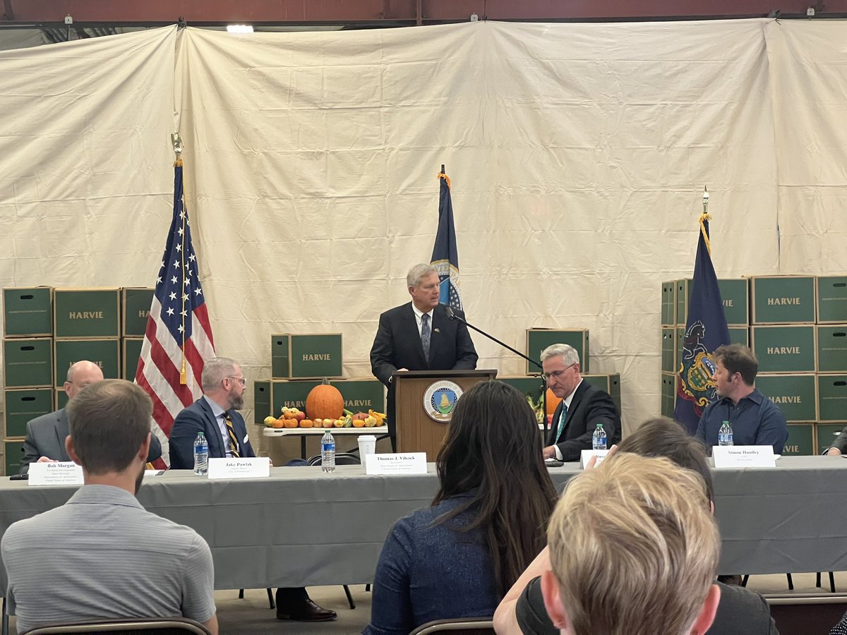 Stephen O'Brion (@stephen_obrion) on Twitter photo It was a privilege to hear from <a href="/SecVilsack/">Secretary Tom Vilsack</a> yesterday about <a href="/USDA/">Dept. of Agriculture</a> efforts to build resilient & sustainable regional food systems in PA and across the country. Thanks @EatHarvie for hosting this important conversation! It was a privilege to hear from <a href="/SecVilsack/">Secretary Tom Vilsack</a> yesterday about <a href="/USDA/">Dept. of Agriculture</a> efforts to build resilient & sustainable regional food systems in PA and across the country. Thanks @EatHarvie for hosting this important conversation!