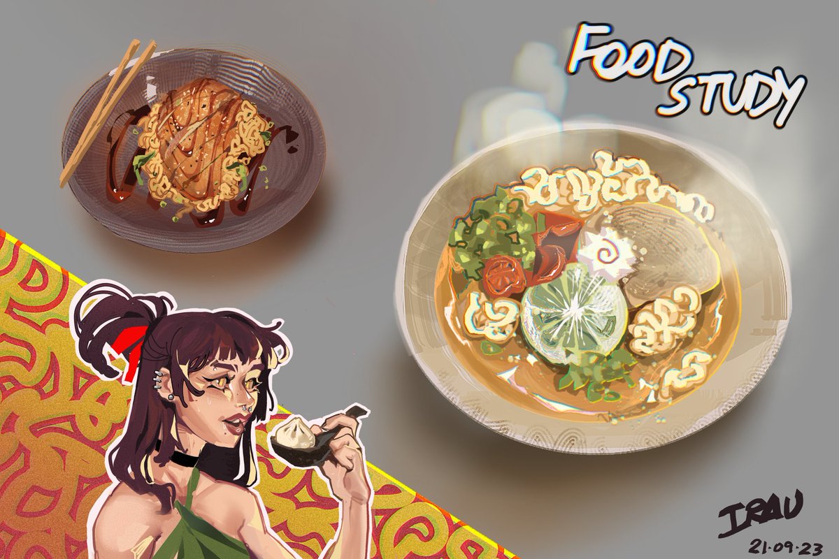 irausart's tweet photo. Study from yesterday!! 🍜 https://t.co/3Mhkw52EjD