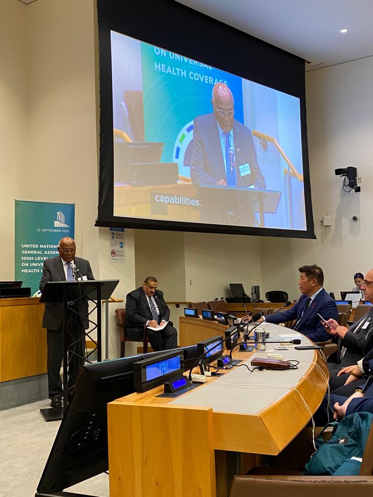 Ministry of Health (@mohmv) on Twitter photo Maldives delegation attends the <a href="/UN/">United Nations</a> High-Level Meeting on #UniversalHealthCoverage. A comprehensive review of the implementation of the 2019 Political Declaration on #UHC was undertaken during the meeting. Maldives delegation attends the <a href="/UN/">United Nations</a> High-Level Meeting on #UniversalHealthCoverage. A comprehensive review of the implementation of the 2019 Political Declaration on #UHC was undertaken during the meeting.