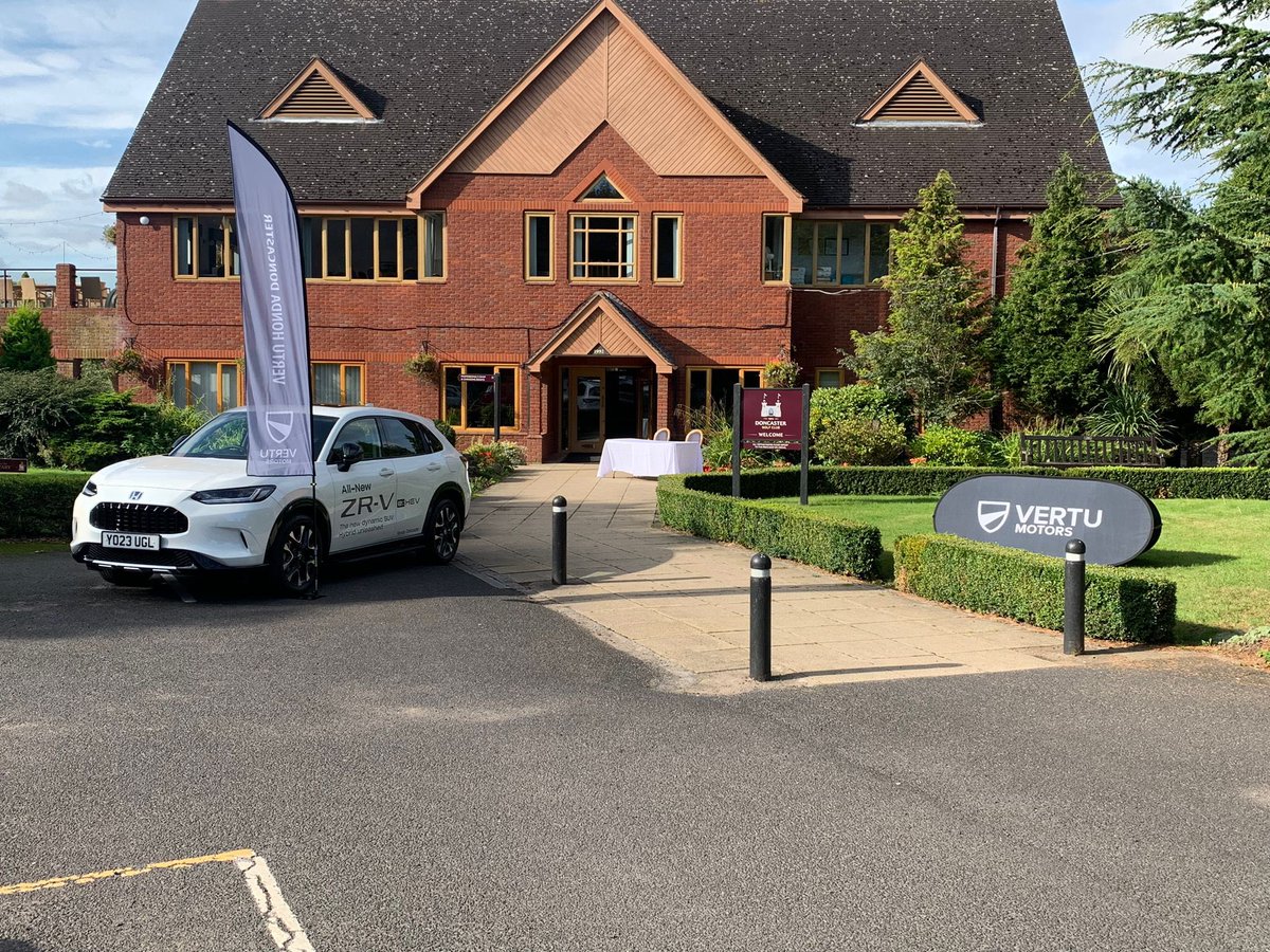 VertuHondaDon's tweet photo. We are proud to be sponsoring the Riding for the Disabled charity golf day again this year, with the New ZR-V on display 
@vertumotorsCEO @vertuhonda
@DoncasterKnight https://t.co/ECGYgxAe5l