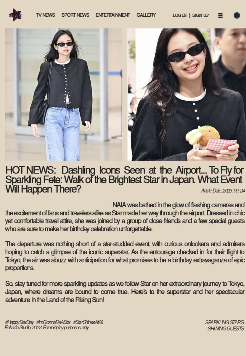 ⠀ ⠀  

͏ ͏ ͏⠀ ashianna.⠀ ⠀ ⠀——  sns update
͏ ͏ ͏⠀⠀≡ 09 / 22 / 23 | 8:42 PM
͏ ͏ ͏⠀⠀⌕ NAIA, PASAY
͏ ͏ ͏⠀⠀ ∟ off to Tokyo for our shining star’s awaited birthday celebration.  
                    ⠀⠀⠀ ⠀