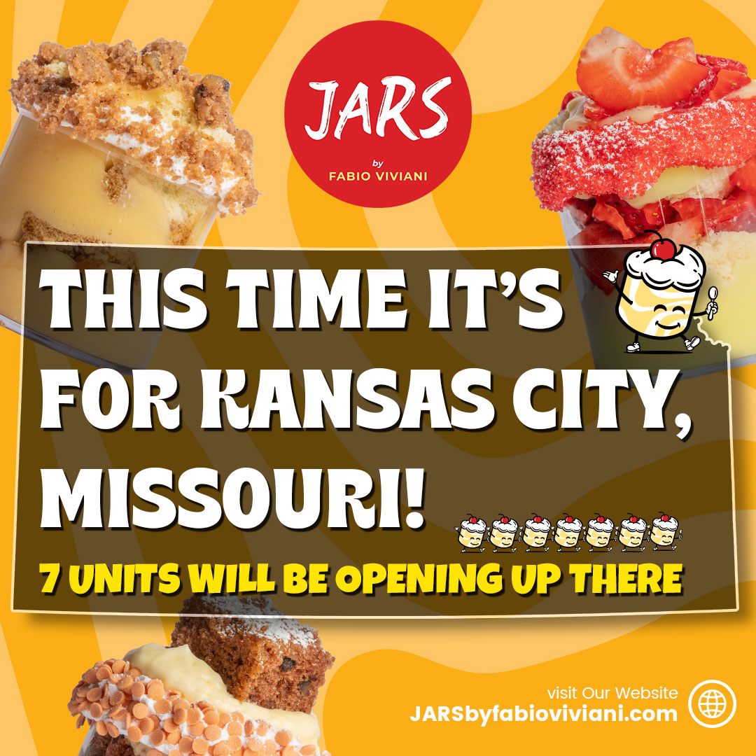 Congratulations to our partners in Kansas City! We cannot wait to bring @jarsbyfabio to Missouri!

☑️ To learn more about franchising opportunities with JARS head to fransmart.com/jars

#JARS #JARSByFabioViviani #Fransmart #Franchising #KansasCity #Missouri #FabioViviani