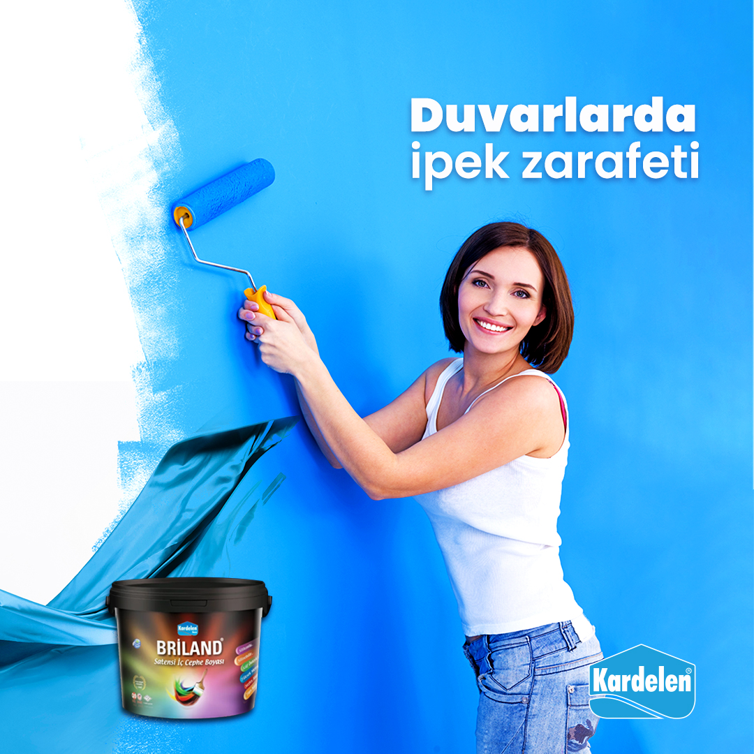 KardelenBoya's tweet image. Kardelen Boya Briland Saten İç Cephe Boyası özel olarak formüle edilmiş yapısıyla pürüzsüz, parlak bir görünümü duvarlarınıza yansıtır.

#KardelenBoya #CanlıRenkler #renkkartelası #SıradanlıktanKurtul #Briland #içcepheboyası