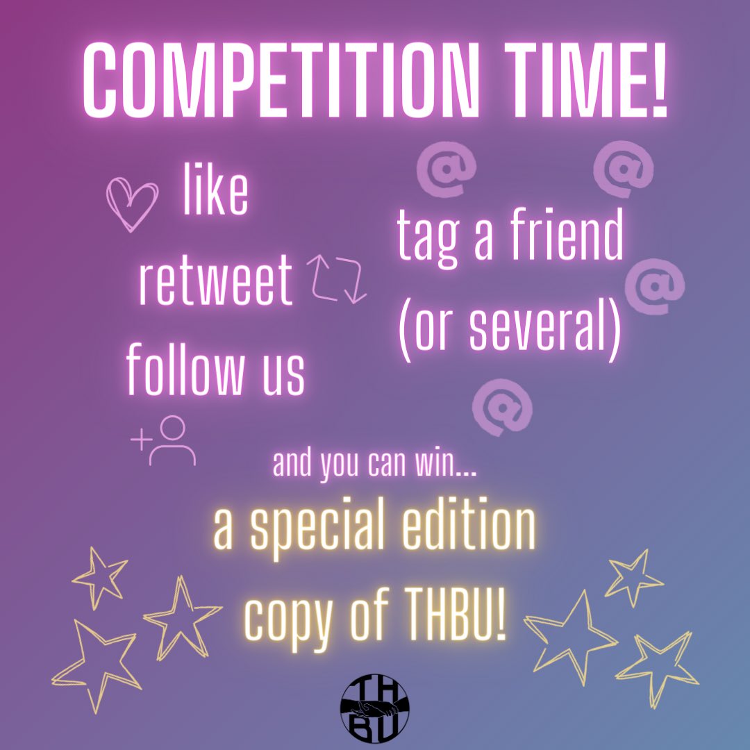 77YearsTeam's tweet photo. ✨COMPETITION TIME✨

If you like and retweet this post, follow us, and tag a friend (or more than one, all in the same tweet, if you want multiple entries), you can be in with a chance to win…

A free special edition of THBU, with all the merch! 

You’ve got until 6th October!! https://t.co/Ctfd1T4fKU