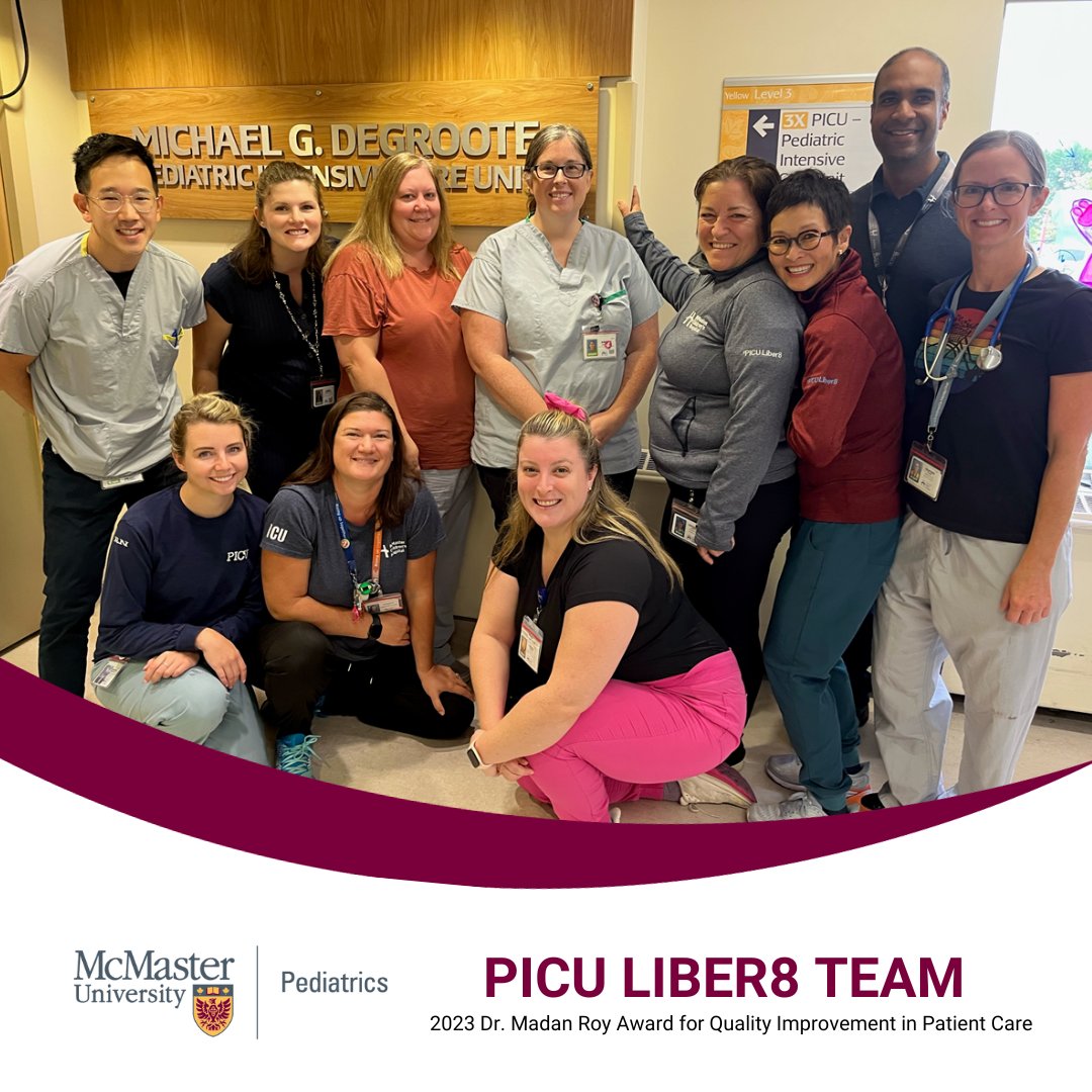 McMaster University Department of Pediatrics (@macupediatrics) on Twitter photo Our award-winning #PICU team created an early rehab care bundle called "PICU Liber8" focused on comfort, mobilization, sleep, nutrition, family engagement, & compassion <a href="/mch_childrens/">McMaster Children's Hospital</a>. Amazing work supporting QI in patient PICU care. 💙
Read more ⬇️
pediatrics.healthsci.mcmaster.ca/picu-liber8-te… Our award-winning #PICU team created an early rehab care bundle called "PICU Liber8" focused on comfort, mobilization, sleep, nutrition, family engagement, & compassion <a href="/mch_childrens/">McMaster Children's Hospital</a>. Amazing work supporting QI in patient PICU care. 💙
Read more ⬇️
pediatrics.healthsci.mcmaster.ca/picu-liber8-te…