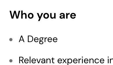 Employer expectations these days