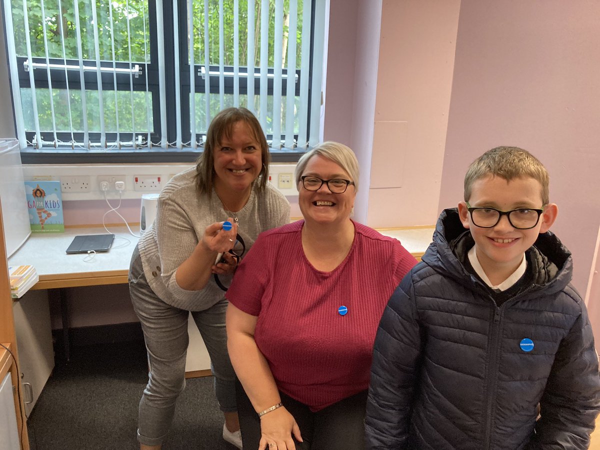 Our new Geography stars with their new badges <a href="/DennyHighSchool/">Denny High School</a>