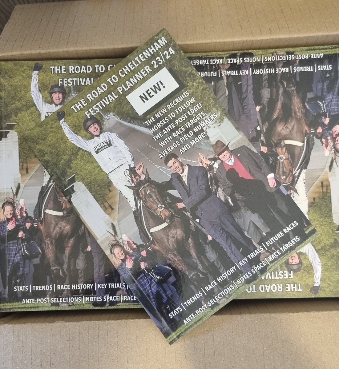 It's finally here! The Road to Cheltenham Festival Planner 23/24

All pre-orders will be packed over the week and sent out Monday. Thank you all for your patience with this one. As most of you know I work alone, so absolutely everything is done by me

You can order yours here -