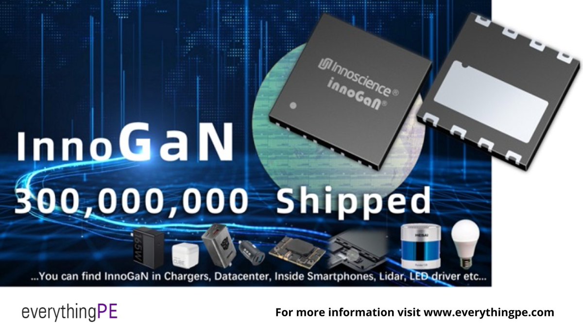 Innoscience Announces Shipment of 300 Million InnoGaN Power Devices

Read more: everythingpe.com/news/details/3…

#gan #shipment #semiconductors #powersemiconductors #semiconductormanufacturing #semiconductorindustry #powerdevices #innoscience