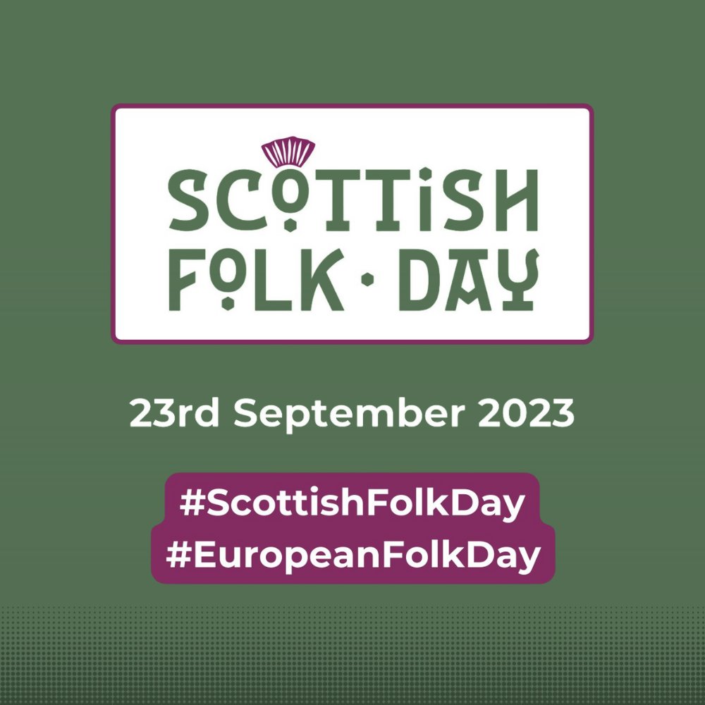 Tomorrow, Saturday 23rd Sept, marks the very first Scottish Folk Day. It will take place alongside European Folk Day, and celebrate the value of traditional arts across the country and continent. 

europeanfolkday.eu
.
.
##ScottishFolkDay #EuropeanFolkDay