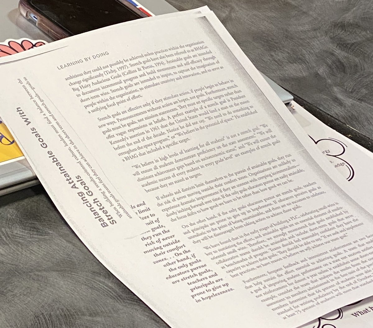 Connieteach's tweet image. @steepFHN spending time with staff thinking about setting goals as they continue their PLC work @FHN_Knight  #FHSDLearns