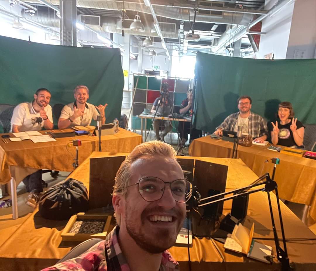 Create_Oldham's tweet photo. π« FEEL GOOD FRIDAY π«
We adore having @theplayerskeep in to live stream games e.g. Dungeons & Dragons π
They're on platforms such as Twitch & YouTube.
Have a wonderful weekend from everyone at Hack Oldham π
#hackoldham #photooftheday #FeelGoodFriday #oldhamhour https://t.co/dSrNtaJDI8