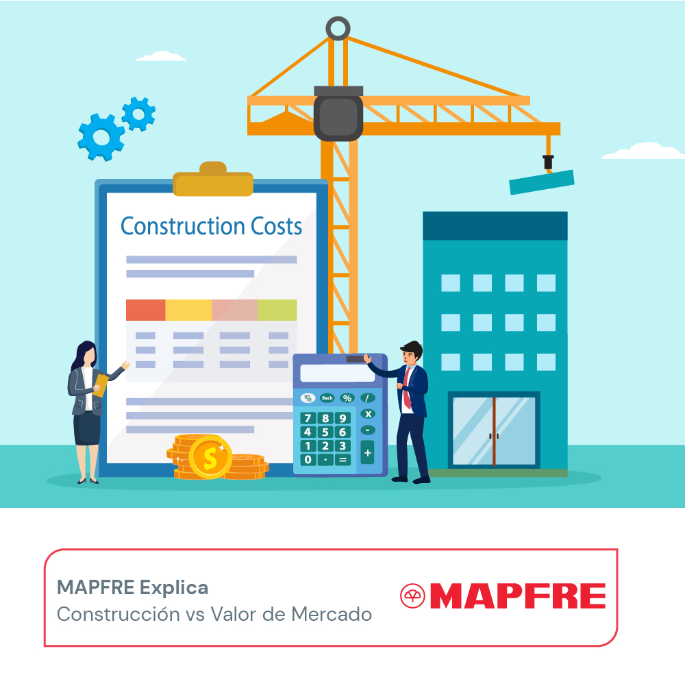 ¿Conoces la diferencia entre el valor de construcción vs. el valor de mercado? 🏠 Te explicamos su relación en un proceso de reclamación de póliza por un asegurado. Para ver el artículo visita: bit.ly/3Zpu2Rb. #MAPFREExplica