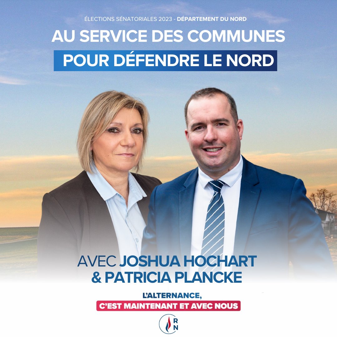 joshuaHochart's tweet photo. 📣Nous vous présentons Patricia Plancke, conseillère régionale des Hauts-de-France et conseillère municipale de Provin. Elle occupera la douzième position sur notre liste aux élections sénatoriales :

➡️Au service des communes pour défendre le Nord

#Sénatoriales2023 https://t.co/vomXly09oE