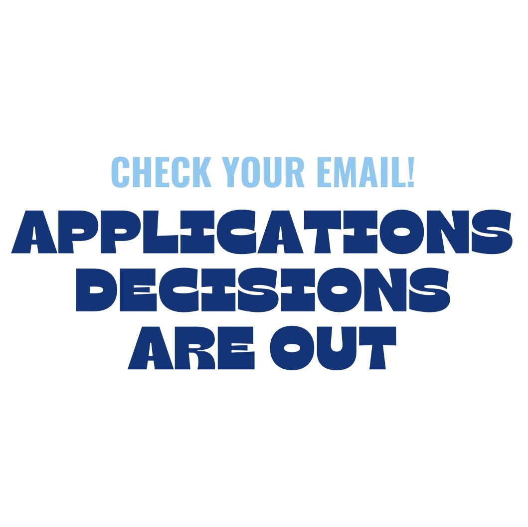 If you applied to NHS check your email!