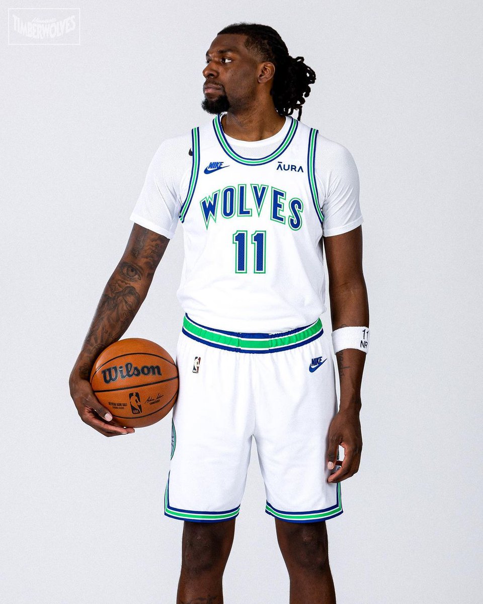 ESPNNBA's tweet photo. The Wolves' Classic Edition jerseys are clean 🧼 (via @Timberwolves) https://t.co/OPTwXpSeIi