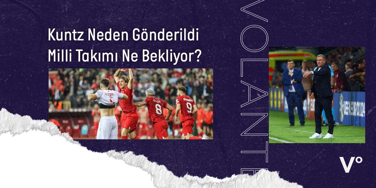 VolanteDergi's tweet photo. Milli Takım'da Kuntz dönemi sona erdi. Bir süredir eleştirilerin odağındaki Alman teknik direktörün Milli Takım'daki 20 maçlık serüvenini, neden gönderildiğini ve Milli Takım'ın geleceğini @bellimuratcan  mercek altına aldı.

https://t.co/wVjUWiQUHU https://t.co/4xrkIDrTyF