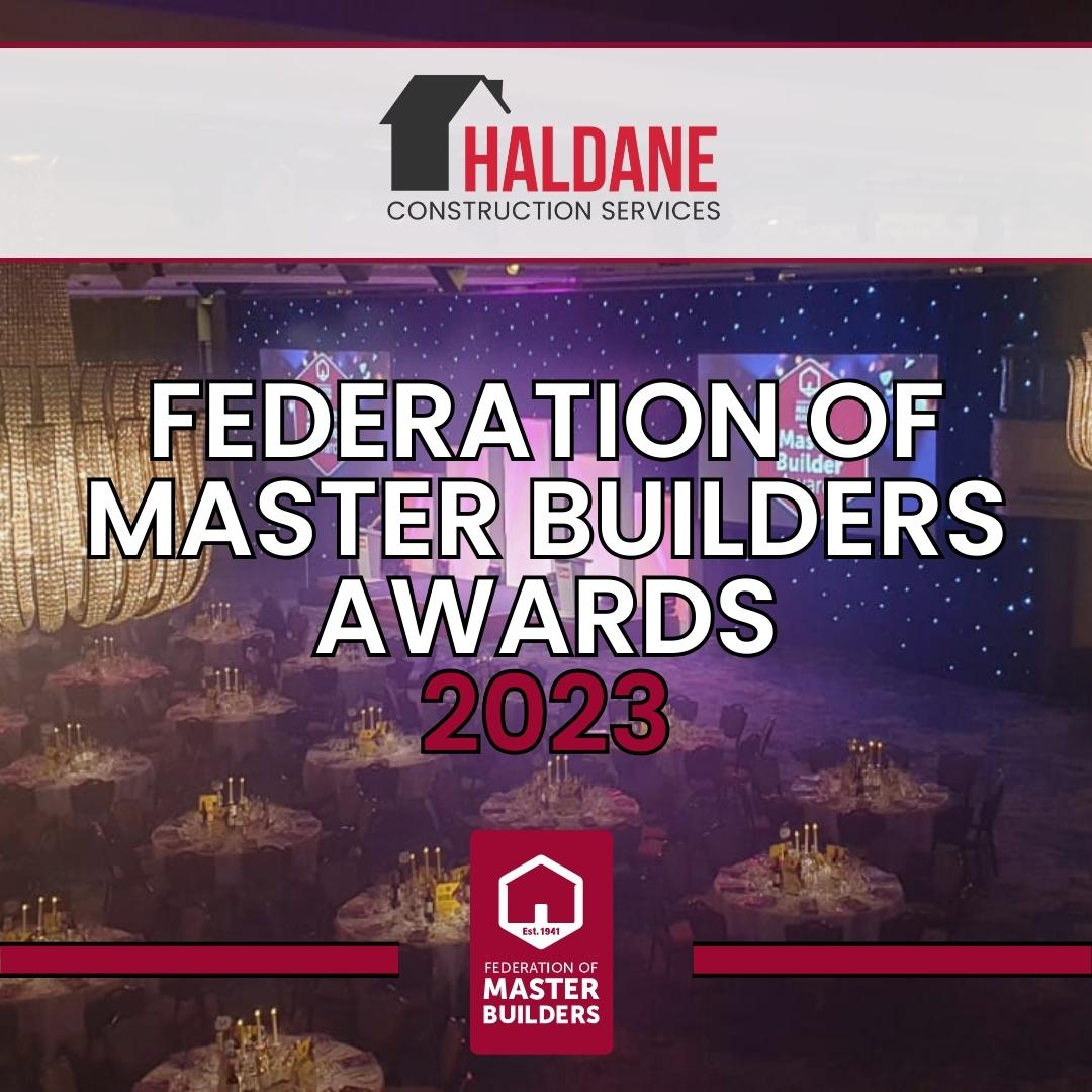 HaldaneConst's tweet photo. #TeamHaldane is incredibly excited (and a little nervous) to be in attendance at the prestigious @fmbuilders Awards today in London, hosted by @MrNickKnowles! 🇬🇧
We're up for 'Building Company of the Year' and 'Apprentice of the Year' so wish us the best of luck! 🤞
#MBAwards https://t.co/zVUiajH4uY