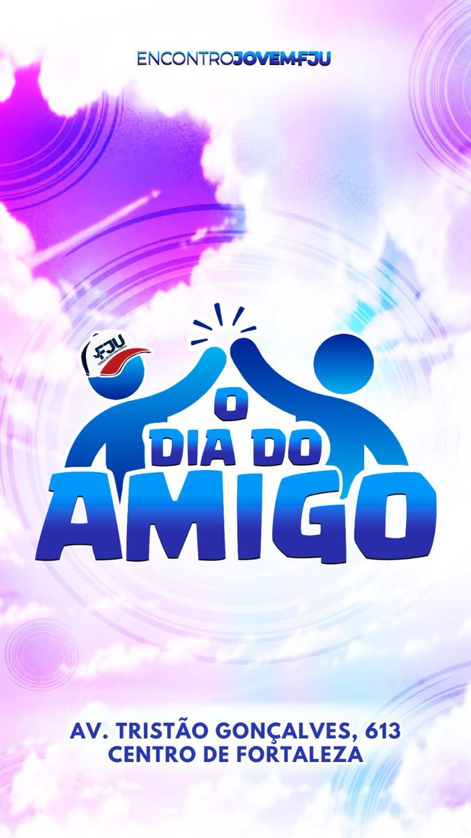FJUCeara's tweet image. Os melhores finais de semana com certeza é com a Galera da FJU 🇫🇷🤩

Com o tema: O Dia do Amigo
Já chama teu amigo mais que especial e não fica de fora, te esperamos em um polo da FJU mais próximo!

instagram.com/reel/CxfdoV3Oj… 

#fjuce #oficialfju #encontromarcado #finaldesemana