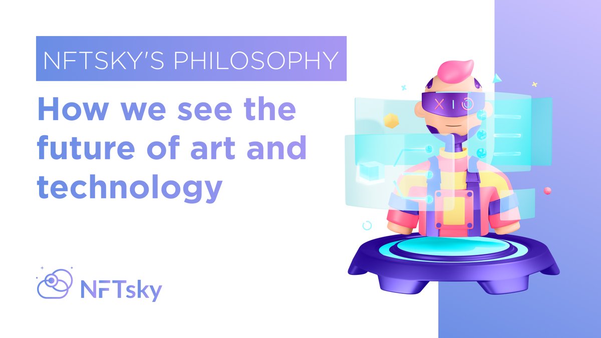 NftskyG's tweet photo. 🚀 Exciting news from #NFTsky! 🌌 We're more than just an NFT Marketplace; we're a hub where art and innovation unite to shape the future 🎨 Join us in revolutionizing the art world, where every artist finds recognition and reward 🖌️ Let's inspire and create together! 💫 #ArtTech https://t.co/qrYAHeG4bV