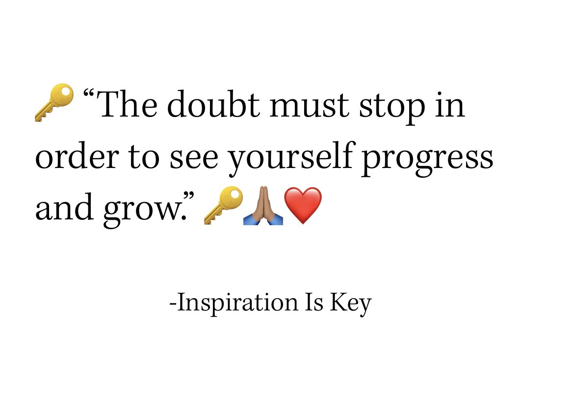InspirationisK's tweet photo. The Doubt Must Stop. #mindset #truth #inspiration #motivation #inspirationiskey #nomoredoubt #keepgoing https://t.co/zUY7bdFBu1
