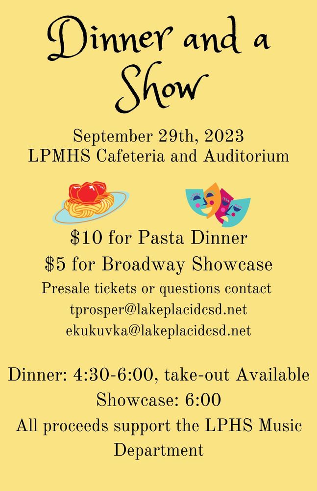 Dinner and a Show lpcsd.org/article/125360…