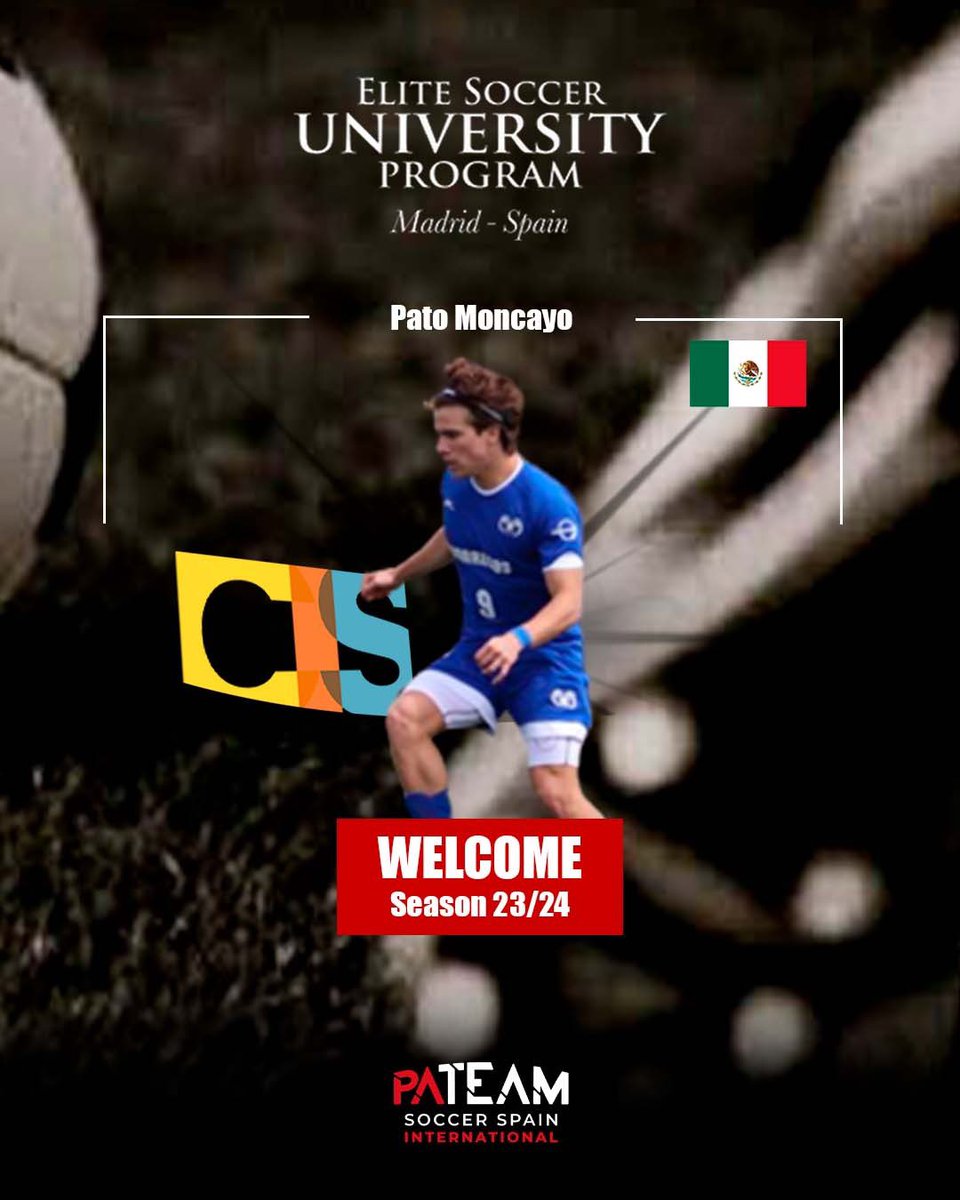 pateamsoccer's tweet photo. ESTUDIOS📚| WELCOME PATO MONCAYO!
¡Seguimos conociendo a nuestros jugadores internacionales! ✈️💙
¡Bienvenido a Madrid! 🙌🏼 Pato llega con ilusión para seguir creciendo y siendo mejor cada día 😍
#EliteSoccerUniversityProgram #CIS #Madrid #AmericanUniversity #Studies #Soccer https://t.co/Iwj7R0zkjd