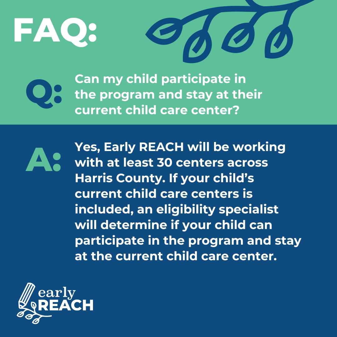 Are you curious about the #EarlyREACH Program? Whether you have questions or are seeking general information, you can find everything you need on our website: earlyreach.org/families/. Discover more about us today!

#FAQ #childcareservices #houston #childhoodeducation