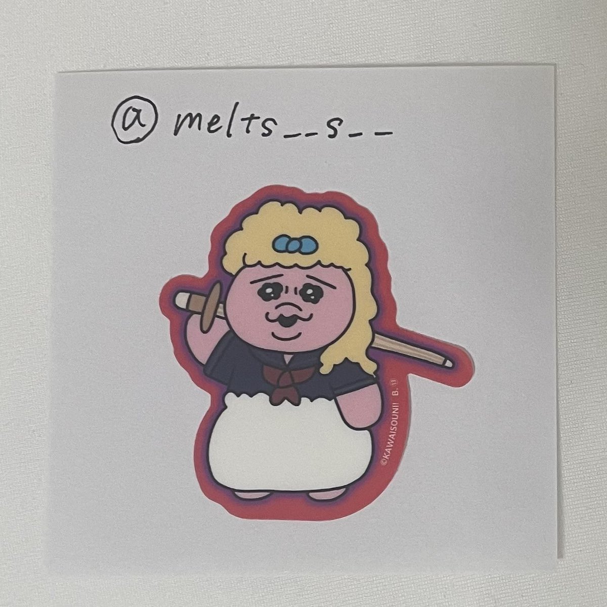 melts__s__'s tweet photo. @tentan_lumtan 初めまして。検索より失礼致します。
当方画像2の★マーク(スケバン)を所持しております。画像1の1番上のステッカーと交換希望です。 https://t.co/7onTn1y6TA
