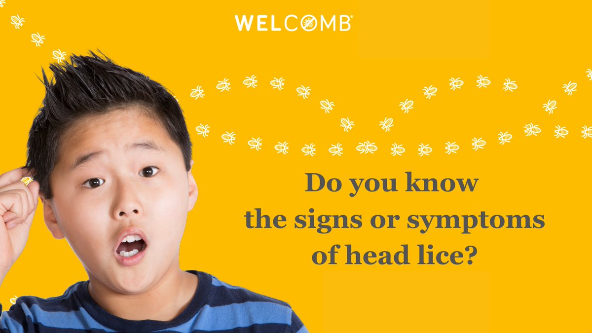 WelCombKit's tweet image. The most common signs of head lice: 1. Feeling something tickling/moving in the hair. 2. Itchy head. 3. Difficulty sleeping since head lice are most active in the dark. 4. Head sores from scratching. #itching #scratching #headlice #symptoms #WelComb