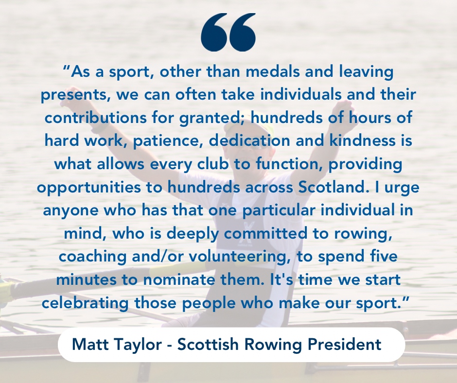 Time is running out!⏰   Voting ends this Sunday so make sure to get your nominations in today 👉 bit.ly/465g6h7 #scottishrowing #srawards #awards #scottishrowingcommunity