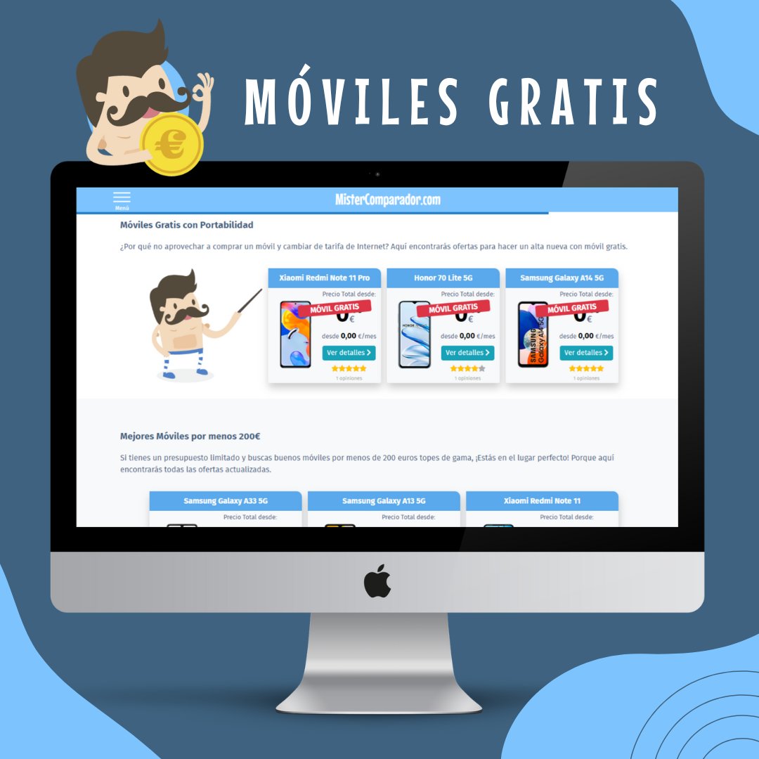 Mr_Comparador's tweet photo. ¿Sabías que también te puedes llevar un móvil GRATIS con tu operador? 

Aquí las mejores ofertas del mes 👉 https://t.co/Vnfjd9EL3q https://t.co/p9DT6A4CW7