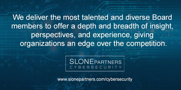 SloneCyber's tweet image. Gartner predicts that by 2026, 70% of boards will include at least one member with #cybersecurity expertise. 

We can work with you on your next #BoardSearch to ensure you have access to a robust pool of qualified candidates. 

Contact us for a consult: tinyurl.com/yubjxjvu