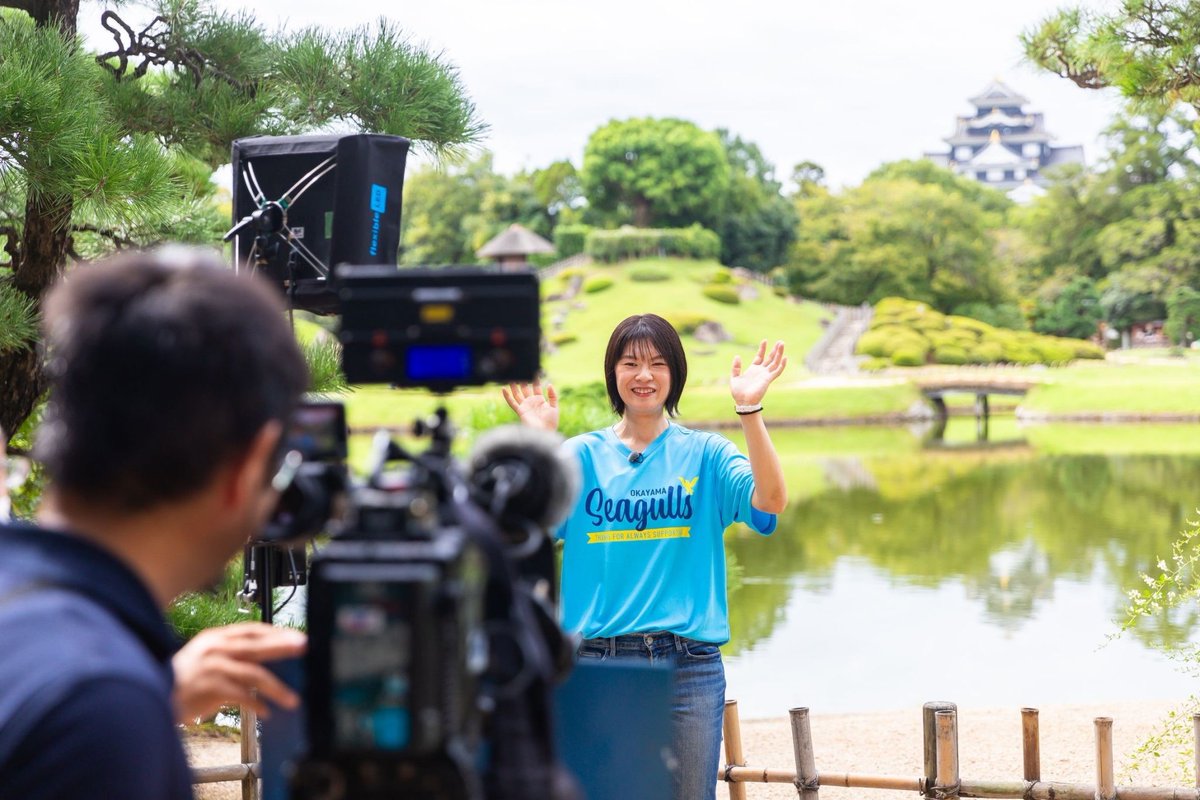 okym_seagulls's tweet photo. #宮下遥 選手が、総務省事業「映像コンテンツを活用した地域情報発信」として、#岡山県 の魅力を #タイ の皆さんへご紹介するPR映像の撮影を行いました📹�� https://t.co/qlLEwcklhy
