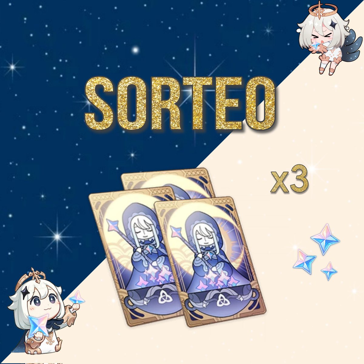 ✨¡SORTEO BENDICIONES LUNARES✨

🌷Sígueme en Twitter <a href="/rachel_crossbow/">rachel_crossbow</a>
🌷Rt al tweet

𝐄𝐗𝐓𝐑𝐀𝐒:
500 rt: 2 bendiciones
1k rt: 3 bendiciones

🗓️ Tenéis hasta el 27 de septiembre para participar.

¡Mucha suerte! 🍀
#GenshinImpact #Sorteo #Giveaway #Bendicionlunar