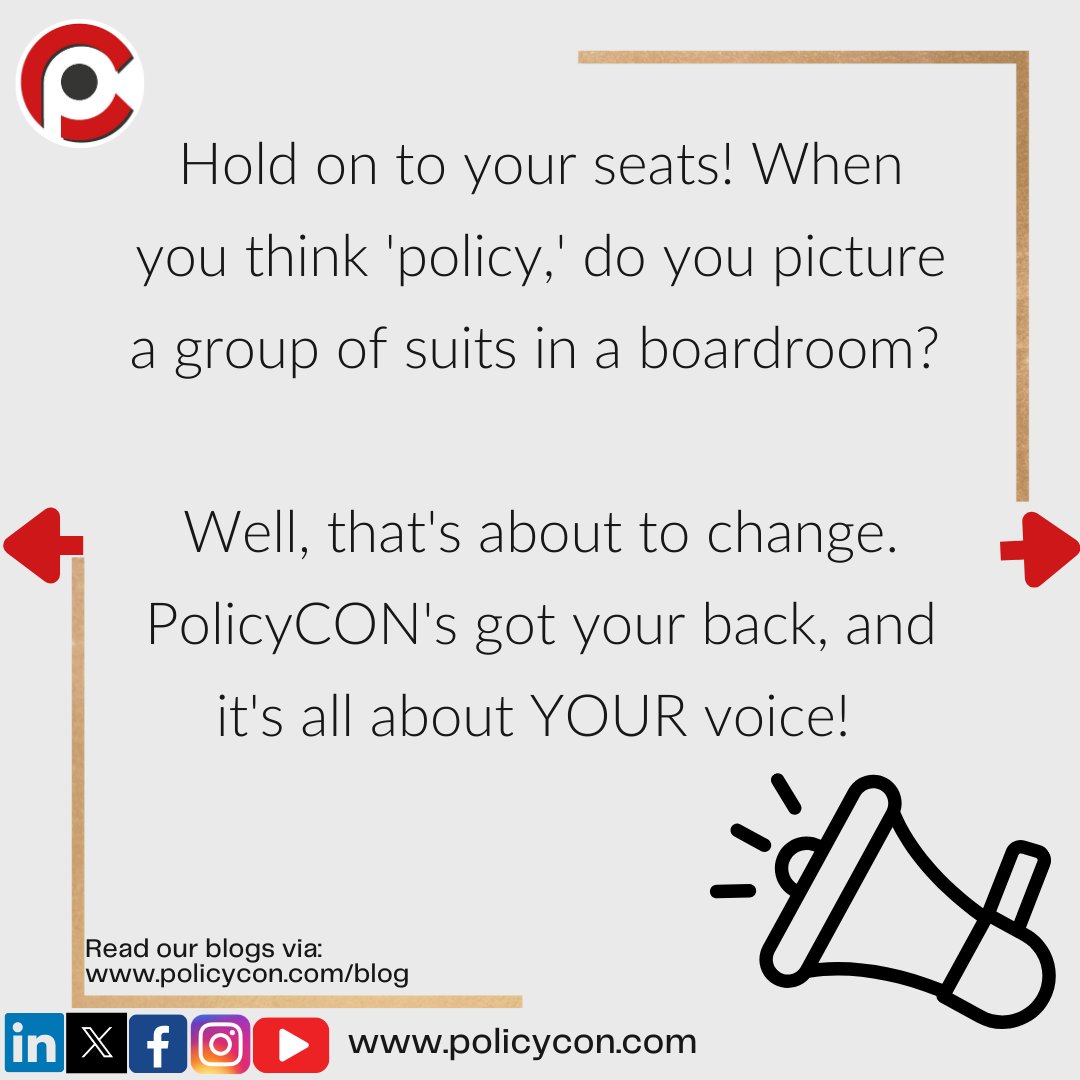 policycon's tweet photo. Explore the power of policy with Harisah Aziz in her latest blog! 

Learn how PolicyCON connects everyday individuals with policymakers, fostering positive change. Read more

https://t.co/tfrsqRnDsa 

#PublicPolicy #Policy #PolicyCON #PolicyChange #Empowerment #publicpolicy #edi https://t.co/Vr9LFjcorV