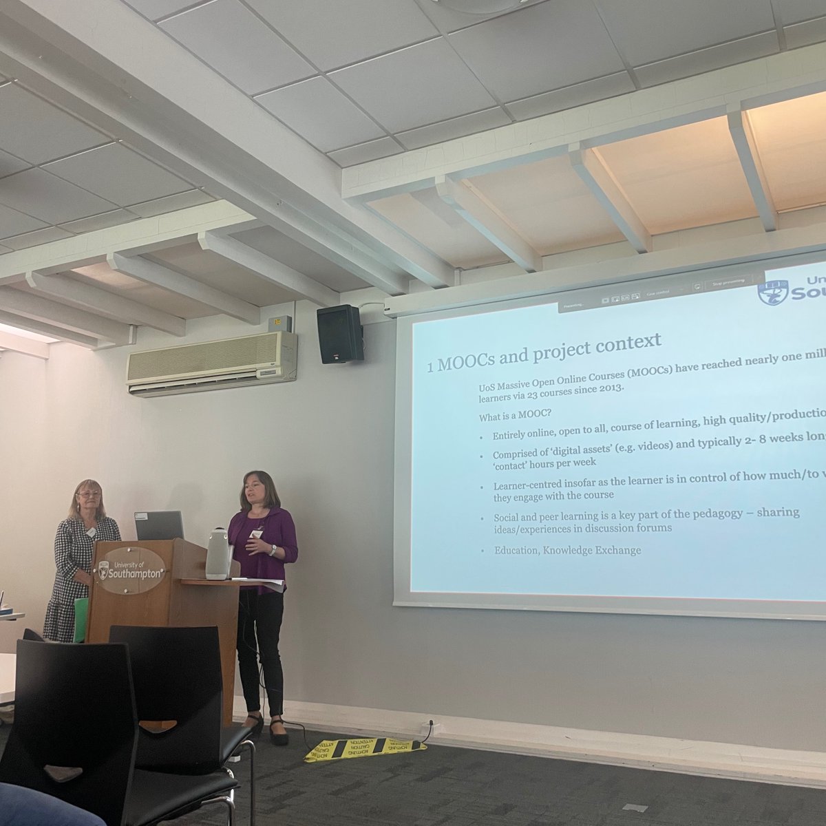 Southampton Institute for Arts and Humanities (@soton_siah) on Twitter photo Now we hear from <a href="/KBorthwick/">Prof. Kate Borthwick</a> and Mary Page about 'English as a Medium of Administration (EMA)', a project with <a href="/AliDickens/">Alison Dickens</a>
<a href="/e_languages/">elanguages</a>
<a href="/ModernLangs/">Languages, Cultures & Linguistics, Uni Southampton</a> Now we hear from <a href="/KBorthwick/">Prof. Kate Borthwick</a> and Mary Page about 'English as a Medium of Administration (EMA)', a project with <a href="/AliDickens/">Alison Dickens</a>
<a href="/e_languages/">elanguages</a>
<a href="/ModernLangs/">Languages, Cultures & Linguistics, Uni Southampton</a>