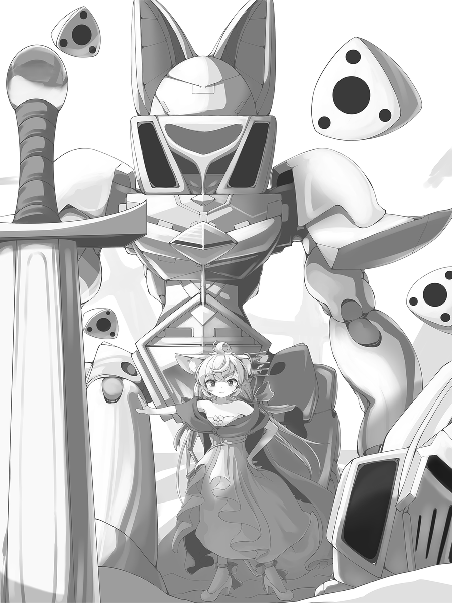「けもみみ&ロボット 」|真白フェア/FeaMashiroのイラスト