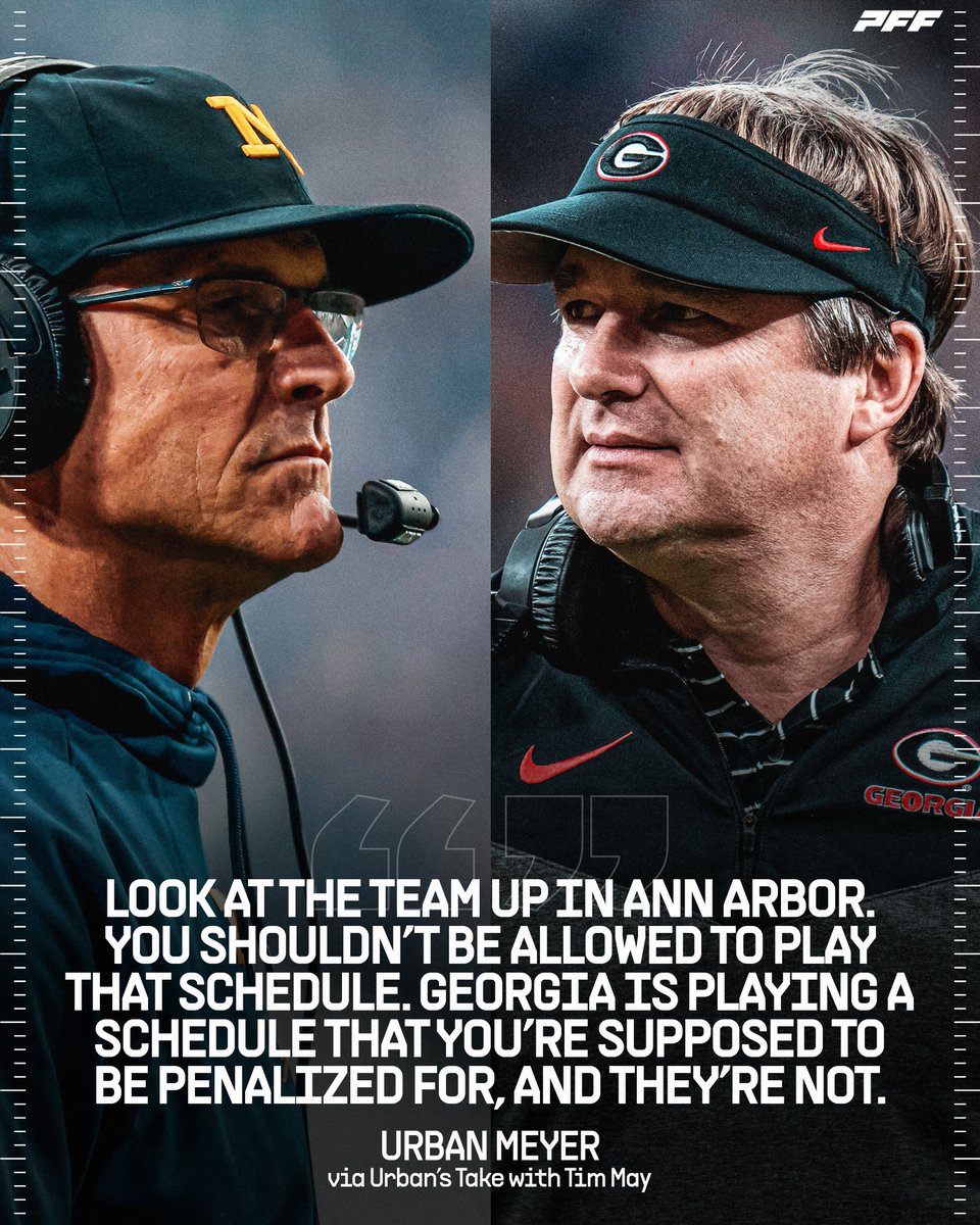 Urban Meyer called out Michigan &amp; Georgia for their schedules👀