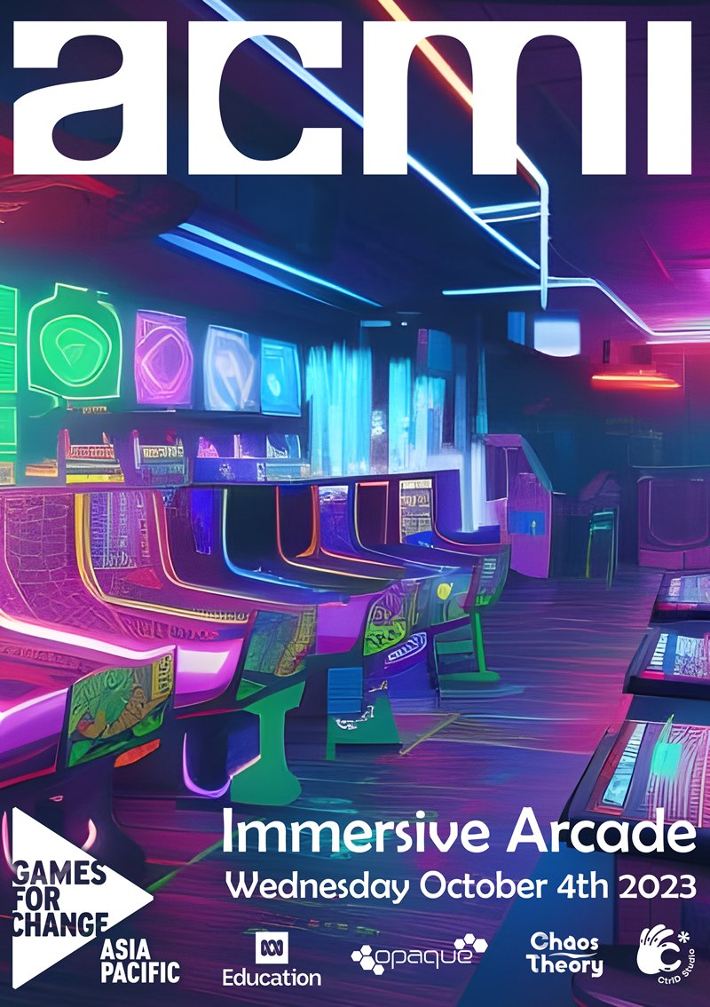Games for Change Asia-Pacific 🚀 #G4CAPAC (@g4capac) on Twitter photo Join us in less than two weeks for an Immersive Arcade at <a href="/ACMI/">ACMI</a> <a href="/ACMI_Education/">ACMI Education</a> with <a href="/opaque/">Opaque Studios®</a> <a href="/ABCEducationAU/">ABC Education</a> <a href="/ctrld_studio/">Overhours ✴️ Steam Demo OUT!</a> and <a href="/chaostheory_au/">Chaos Theory Games</a> , free for all to pop by, check out some great studios and have a bit of a tongue wag. Part of <a href="/GamesWeekMelbs/">Melbourne International Games Week</a> Join us in less than two weeks for an Immersive Arcade at <a href="/ACMI/">ACMI</a> <a href="/ACMI_Education/">ACMI Education</a> with <a href="/opaque/">Opaque Studios®</a> <a href="/ABCEducationAU/">ABC Education</a> <a href="/ctrld_studio/">Overhours ✴️ Steam Demo OUT!</a> and <a href="/chaostheory_au/">Chaos Theory Games</a> , free for all to pop by, check out some great studios and have a bit of a tongue wag. Part of <a href="/GamesWeekMelbs/">Melbourne International Games Week</a>