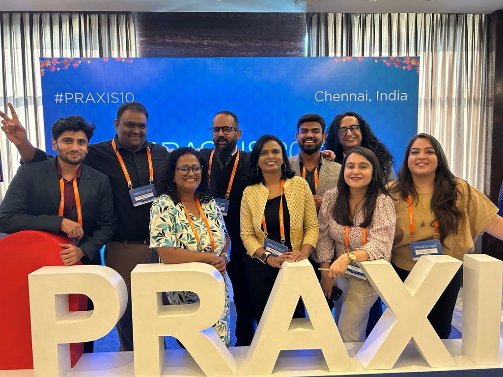 Girisham1's tweet photo. Team @OnPurposeComms in full force at our 6th year @PRAXISInd #PRAXIS2023 #PraxisWithPurpose https://t.co/C2JuNTANU5