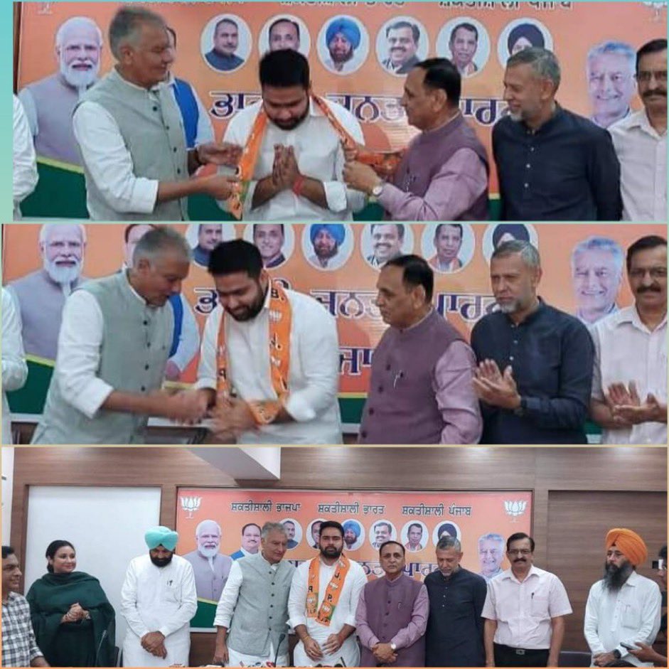 ankitbansalOSD's tweet photo. ਨੋਜਵਾਨਾ ਵਿੱਚ ਭਾਜਪਾ ਵਿਚ ਸ਼ਾਮਿਲ ਹੋਣ ਦਾ ਵਧਿਆ ਰੁਝਾਨ। 

ਮੈਂ @AkshaySharmaOrg ਵੀਰ ਦਾ @BJP4Punjab ਵਿਚ ਸ਼ਾਮਲ ਹੋਣ ਤੇ ਵਧਾਈ ਦਿੰਦਾ ਹਾਂ। 

@BJP4India @narendramodi @AmitShah @JPNadda @vijayrupanibjp @blsanthosh @tarunchughbjp @saudansinghbjp @iNarinderRaina @manthriji @arvindkhannaoff https://t.co/OrSPxocmFG