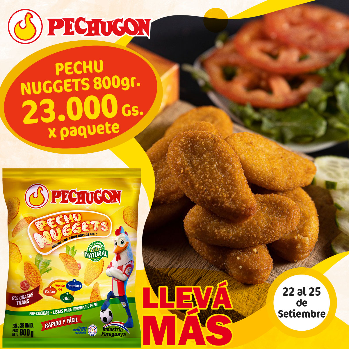PechugonPy's tweet photo. Estas #ofertas las podes encontrar en la sección de congelados de los #supermercados y puntos de venta del país, también en la sección de frescos hasta el lunes 25 de setiembre.
.
#Pechugon #pechugonpy
#Pollo #Economico #Rendidor
#DeliciosamenteNatural
#ATodosLesGusta https://t.co/GjQSHwPwMc