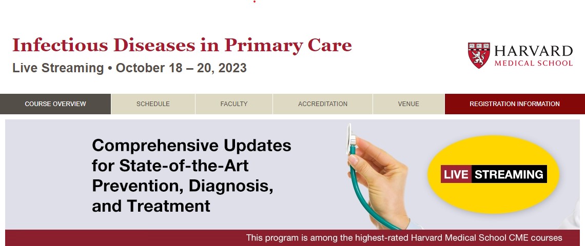 ATTN #familymedicine #emrgencymedicine #primarycare #MedEd Our highly rated ID CME live-streaming Oct 18-20: current, practical, interactive. Guest @ekvraga on medical misinformation, @bwh_ID faculty @PaulSaxMD, NEJM's Eric Rubin & more To register: idprimarycare.hmscme.com