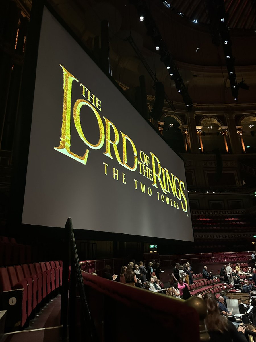 Philchorus's tweet photo. It is quite a busy week for the Philharmonia Chorus! After an amazing Verdi Requiem last night, we are now back at @RoyalAlbertHall performing in 5 shows of ‘The Lord of the Rings: The Two Towers’ with @royalphilorch conducted by Ludwig Wicki. https://t.co/7qj6KcKfTL